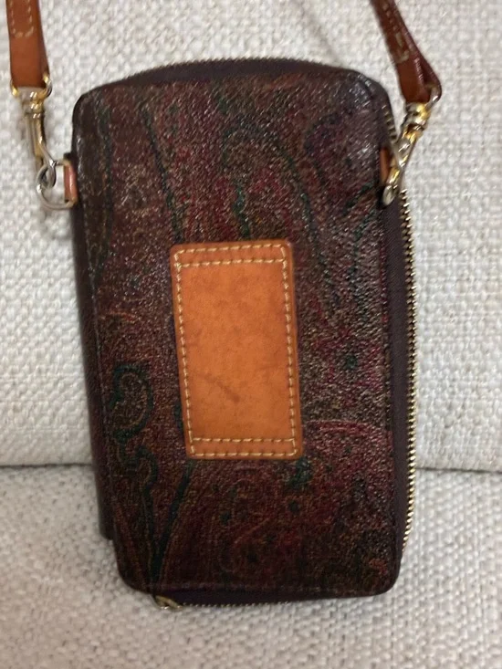 Etro paisley vintage compact   crossbody bag w/ small phone case - Picture 3 of 16